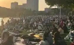 周末感觉一半上海人都在公园 顾村公园一天涌入了10万人次!