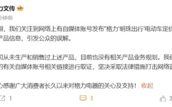 自媒体称董明珠将推999元电动车 格力：系造谣 从未生产和销售过上述产品！