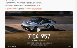 欢迎打假！小米公布一刀未剪视频：碳纤维前盖版SU7 Ultra成纽北史上最速量产电动车！