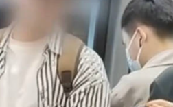 外国男子在上海地铁插队称不懂中文 女子用英文让他排队男子仍没有动作！