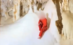 女子回应赤脚踏入亿年晶花池拍照：系招商允许进入！