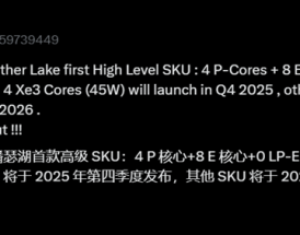 Intel Panther Lake首发版本曝光！其它等明年！